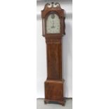 L & I Michael of Swansea; a c1780 arched dial longcase clock,