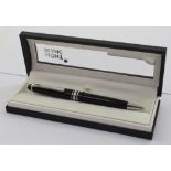 A Mont Blanc 'Meisterstuck-Picks' retractable ball-point pen, in original case.