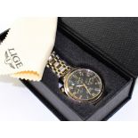 A Lige bi-metallic gentlemen's wristwatch,