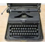 A cased 'Royal' vintage typewriter.