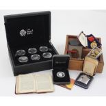 A cased set of The Royal Mint six coin 'Definitive Countdown Collection',