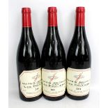 DOMAINE JEAN GRIVOT; three bottles of 2001 Nuits-Saint-Georges Premier Cru 'Les Pruliers', 13% 750ml