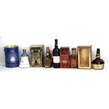 A small group of wines and spirits comprising Carghu Aged 12 Years pure malt Speyside Scotch whisky,