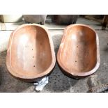 Two stoneware oval troughs/planters, width of each approx 46.5cm.Additional InformationSome chips,