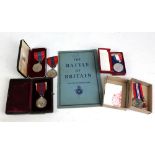 Two George V and Elizabeth II Imperial Service Medals both awarded to Arthur Parker, a WWII War