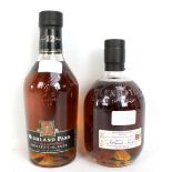 Two bottles of single malt Scotch whisky comprising Glenrothes distilled in 1989 and bottled 2002,
