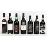 Seven bottles of port including Warre's Otima 10 Year Old Tawny, 20% 50cl, Graham's 2000,