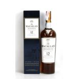 THE MACALLAN; a single bottle of 'Elegancia' Twelve Years Old Highland single malt Scotch whisky,