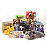 A mixed group of toys with boxed examples including Terminator HK Combat Helicopter, Only Fools &