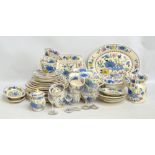 A quantity of Mason's 'Regency' ironstone dinner set to include trios, soup bowls, side plates and