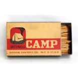 CAMP; a novelty oversized box of safety matches, length 31cm.