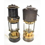 Safety Lamp; type H.C.P., Patterson Lamps, patent 25399 and numbered 426 to base rim, height 28cm