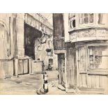 STUART TRESILIAN (1891-1976); pen ink and pencil, 'Bankside', signed with inscription 'To Dr