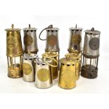 Four Protector Lamp & Lighting Co Ltd Eccles miners' safety lamps, three type 6 and one type GR6S, a