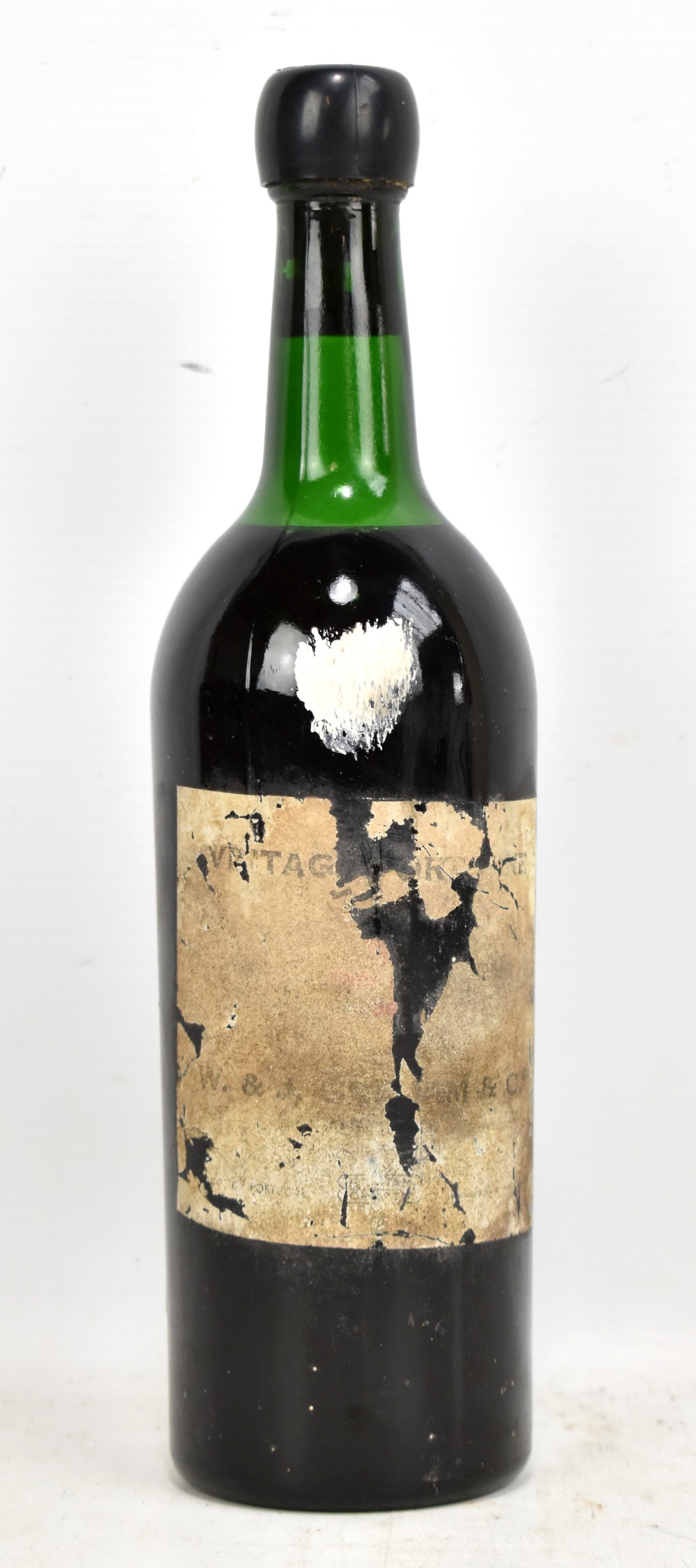 W & J GRAHAM & CO; a single bottle of 1966 vintage port, probably Finest Reserve, 75cl (label af).