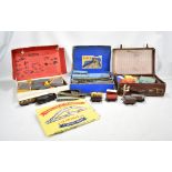 A quantity of Hornby Dublo including a boxed set of track, various accessories, also a boxed Tri-ang