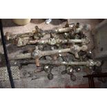 A group of Victorian iron posts, length of largest approx 106cm.Additional InformationAll worn and