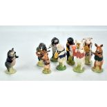 BESWICK; a 'Pig Promenade' band set comprising nine figures (9).Additional InformationThe violin