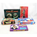 A group of vintage board games including James Bond 007 Secret Service, Magic Robot Quiz, Rupert