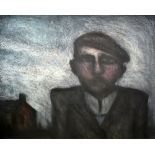 ARTHUR BERRY (1925-1994); mixed media, 'The Hill Farmer', signed, 60 x 72cm, framed and glazed (