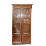 A mid-20th century oak Colonial-style bookcase,