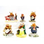 Six Royal Doulton 'Brambly Hedge' figures to include DBH63 'You are Safe' from the 'Autumn Story