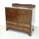 An early 20th century mahogany chiffonier cabinet,