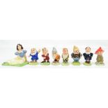 WADE; a set of Snow White and the Seven Dwarfs figures (8).Additional InformationSome light wear