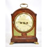 ORPWOOD & ABLETT OF IPSWICH; an early 19th century mahogany cased bracket clock, the signed circular