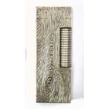 DUNHILL; a rare cased silver and wood grain effect rectangular Rollagas lighter, the base stamped '