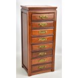 A tabletop eight drawer collector's cabinet, 58.5 x 25.3cm.Additional InformationInternal drawer