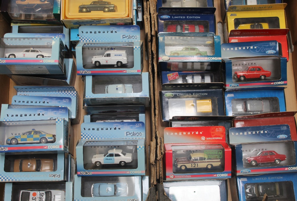 A good collection of Vanguards diecast vehicles including Police vehicles and standard road