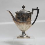 A Victorian hallmarked silver coffee pot, Goldsmiths & Silversmiths Company, Sheffield 1891,