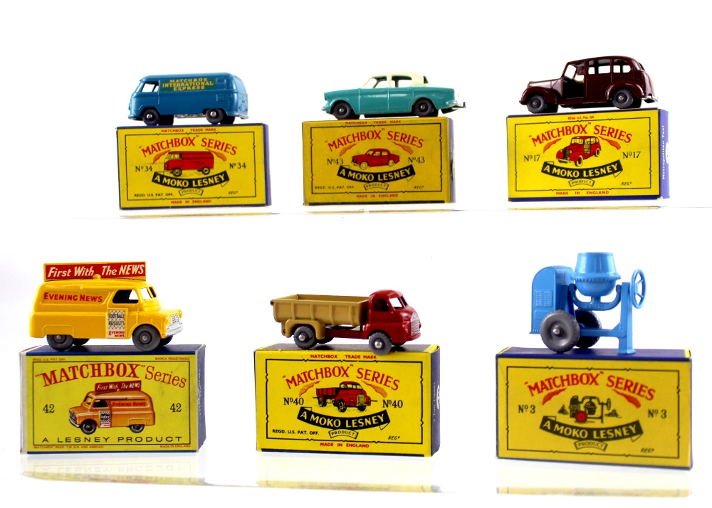 A collection of Matchbox Series miniature diecast vehicles to include numbers 3, 43, 40, 42,