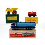 A Dinky Supertoys Foden 14-Ton Tanker 504 in pale and navy blue,
