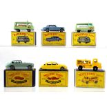 A collection of Matchbox Series diecast models to include numbers 21 (2), 28, 44, 66 and 53,