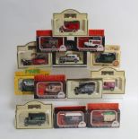 A quantity of Lledo boxed collectors' cars, 'Days Gone By' to include 6071 1920 Model T Ford Van,