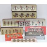 A collection of Britains boxed military figures released c1994 including '8850 The Second Dragoons',