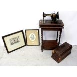 An early/mid-20th century mahogany rectangular hall table of small proportions with lower shelf to