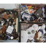 A quantity of glassware, metalware, ceramics and collectibles to include a vintage jewellery box,