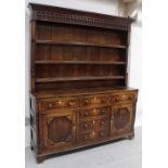 A Victorian oak Anglesey dresser,