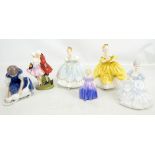 ROYAL DOULTON; four figures including HN581 'The Perfect Pair', HN2315 'The Last Waltz', HN2803 '