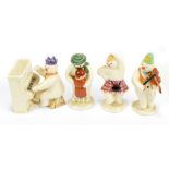 ROYAL DOULTON; five 'The Snowman Gift Collection' figures comprising DS4 'Thank You Snowman' (af),