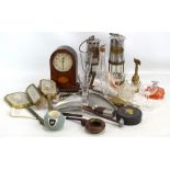 A group of collectors' items to include an Eccles Protector Lamp and Lighting miner's safety lamp,