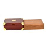 Two humidors, the slightly larger 19.7 x 25.6cm (2).Additional InformationBoth with scuffs,