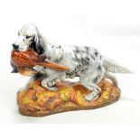 ROYAL DOULTON; a HN2529 model of a setter with pheasant, 21 x 27cm.Additional InformationLight