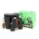 A cased pair of Russian 7x50 binoculars.