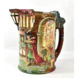 ROYAL DOULTON; a limited edition 'The Pied Piper' jug, impressed 'Noke' and 'Fenton' with printed