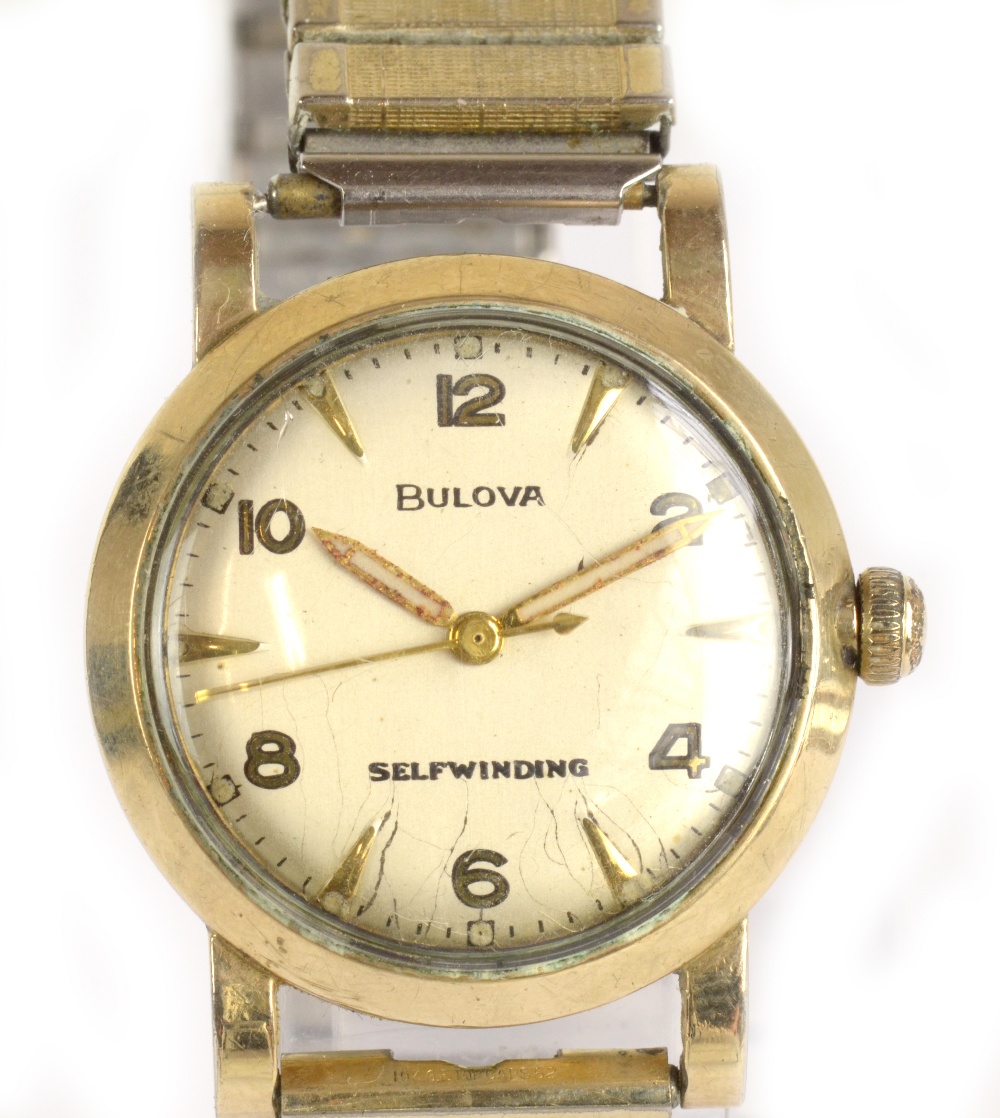 BULOVA; a 1954 'Clipper' automatic wristwatch with seventeen jewel movement, diameter excluding