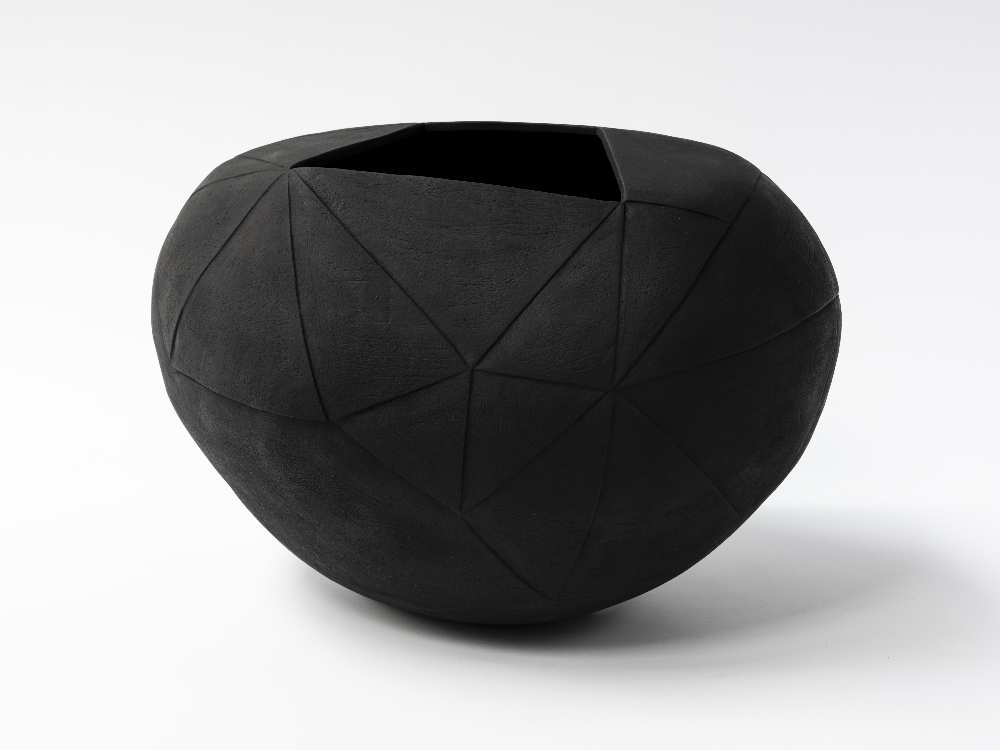 REBECCA APPLEBY (born 1979); A Fractured Harmony II, earthenware covered in black pigment with